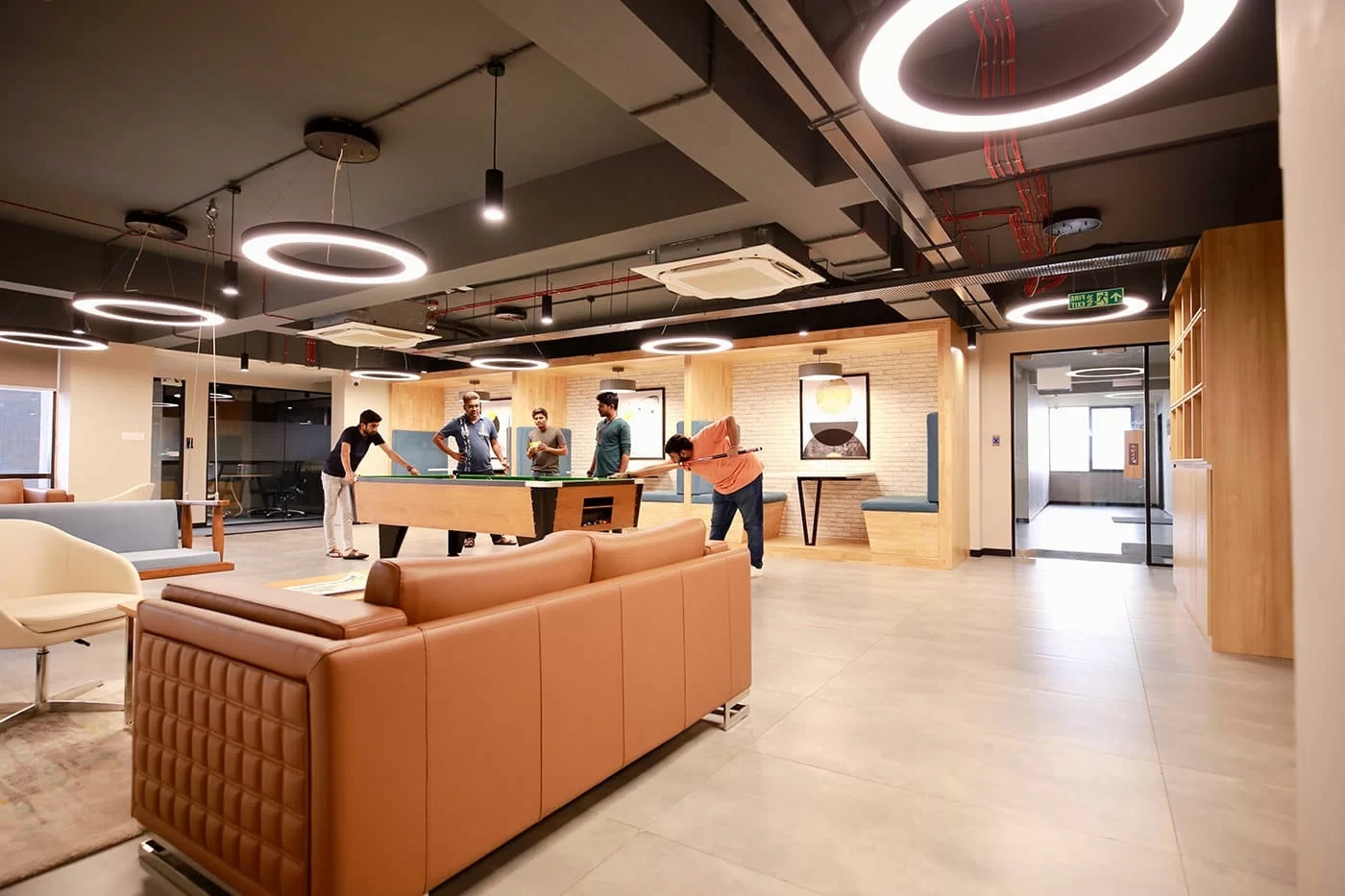 Contemporary workspace with collaborative environment